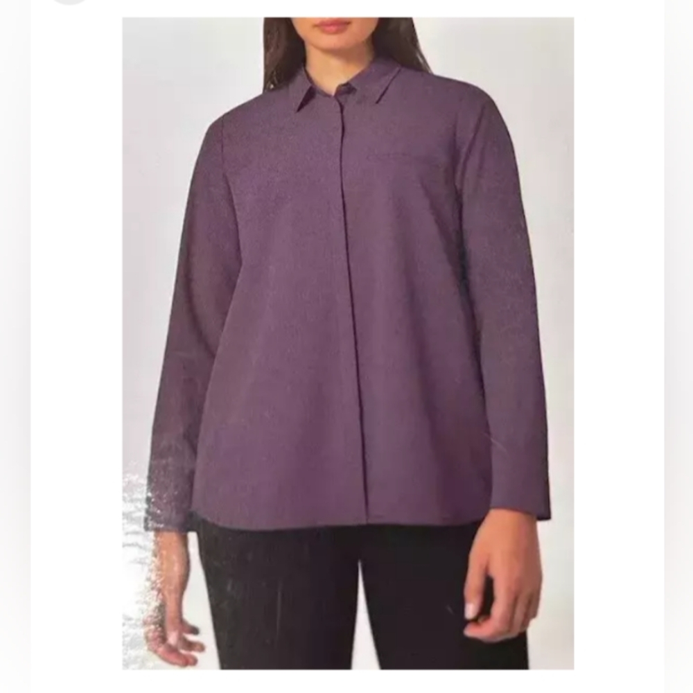 Modern Ambition Womens Delightfully Technical Office Classic Travel Shirt